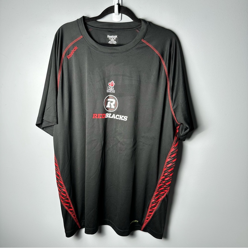 CFL Redblacks - Reebok Black Athletic Shirt with Red Accents